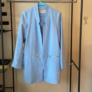 Long Blue Blazer Jacket Stradivarius